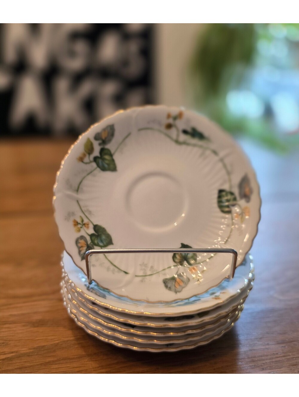 Vintage Victorian China Japan "Granada" Saucers - Set of 6 - Replacement Pieces